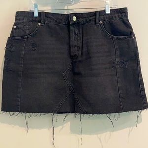 MISS SELFRIDGE  Black Denim Skirt